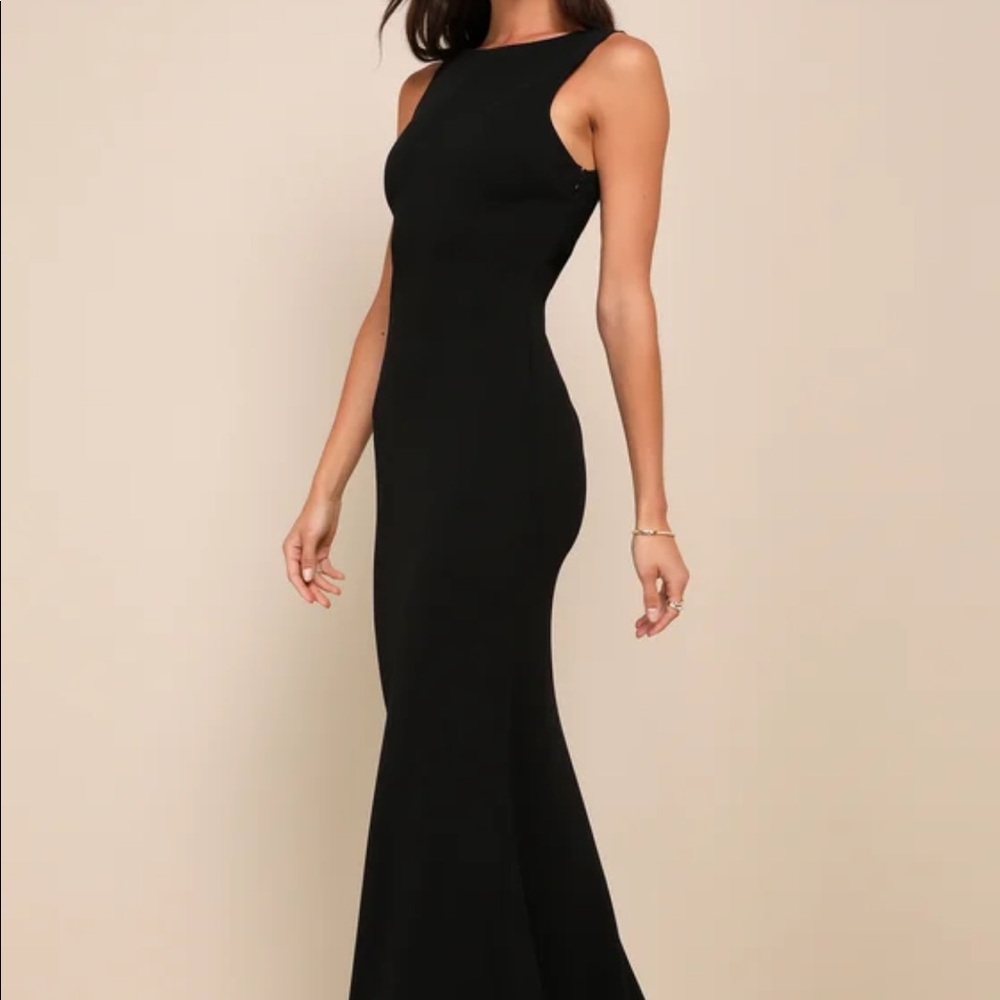 Lulus Black Mermaid Maxi Dress - Size Small